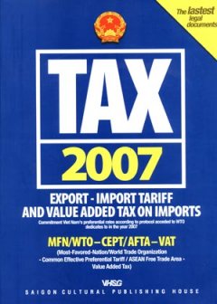 TAX 2007 – Export – Import Tariff And Value Added Tax On Imports