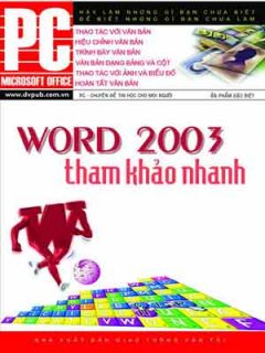 Word 2003 – Tham Khảo Nhanh
