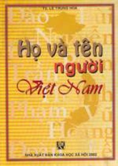 Họ và tên người Việt Nam – Tái bản 2002