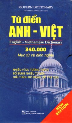 Từ Điển Anh – Việt (340.000 Mục Từ & Định Nghĩa) – Bìa Mềm