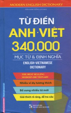Từ Điển Anh – Việt (340.000 Mục Từ & Định Nghĩa) – Bìa Cứng