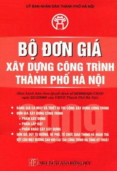 Bộ Đơn Giá Xây Dựng Công Trình Thành Phố Hà Nội