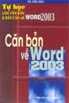 Căn bản về Word 2003