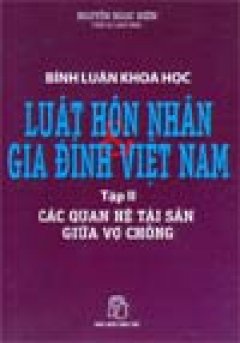 Luật hôn nhân và gia đình Việt Nam (Các quan hệ tài sản giữa vợ chồng)