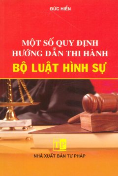 Một Số Quy Định Hướng Dẫn Thi Hành Bộ Luật Hình Sự