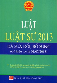 Luật Luật Sư 2013 (Đã Sửa Đổi, Bổ Sung)