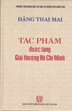 Tác Phẩm Được Tặng Giải Thưởng Hồ Chí Minh – Đặng Thai Mai